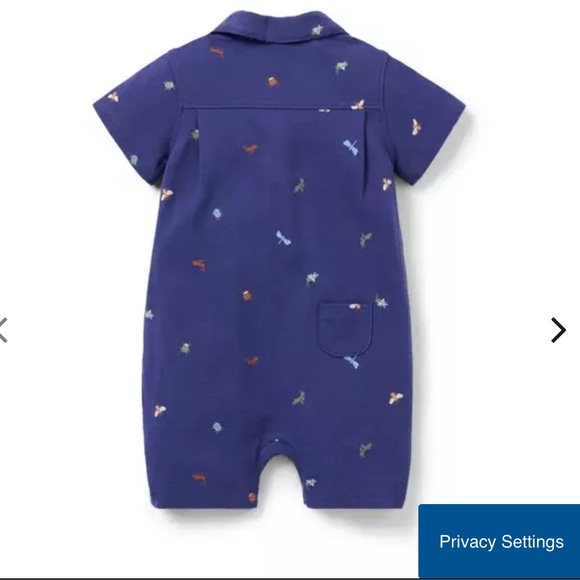 Navy Dragonfly Print Kids Button Down Shirt - Picture 3 of 6